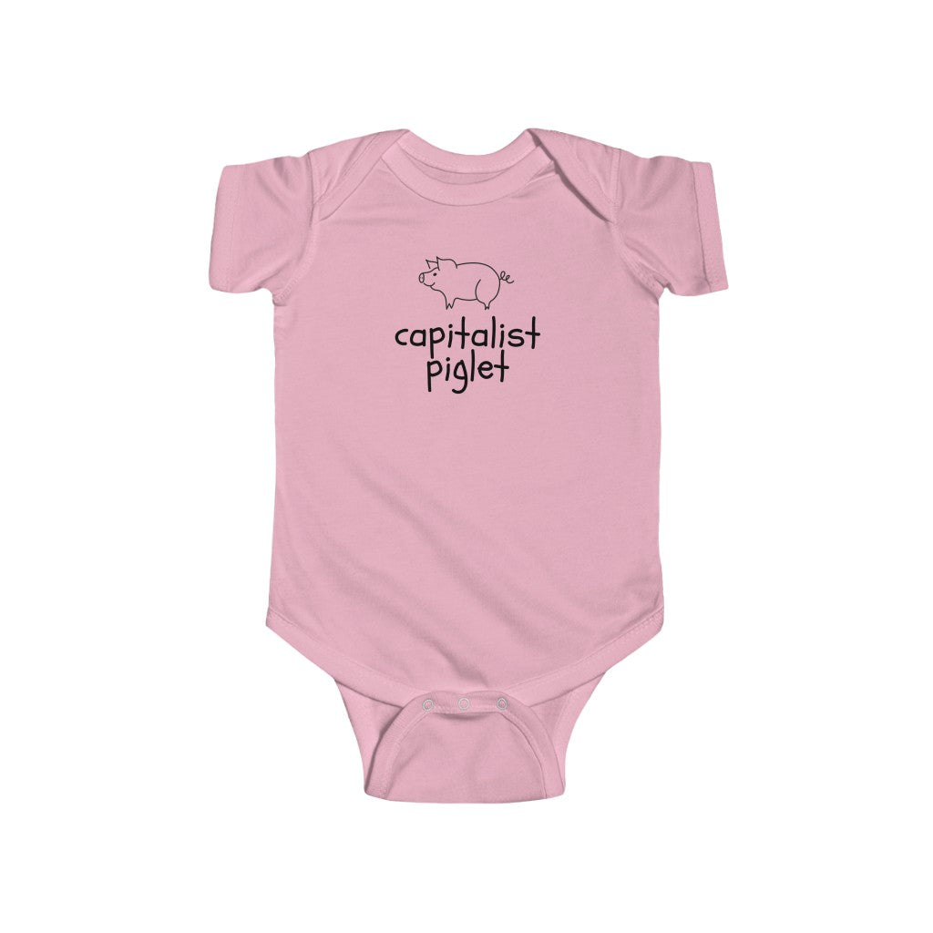 Capitalist Piglet Infant Body Suit Onesie