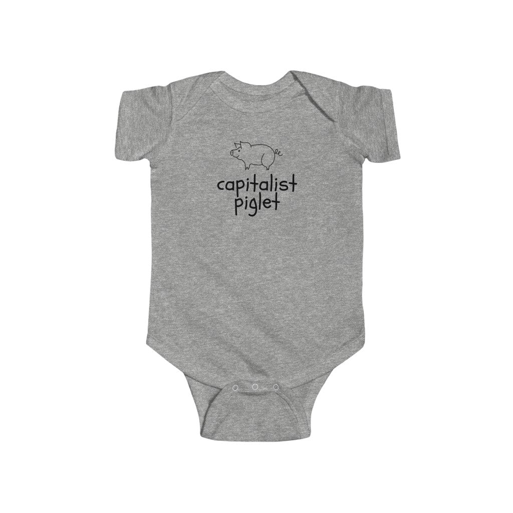 Capitalist Piglet Infant Body Suit Onesie