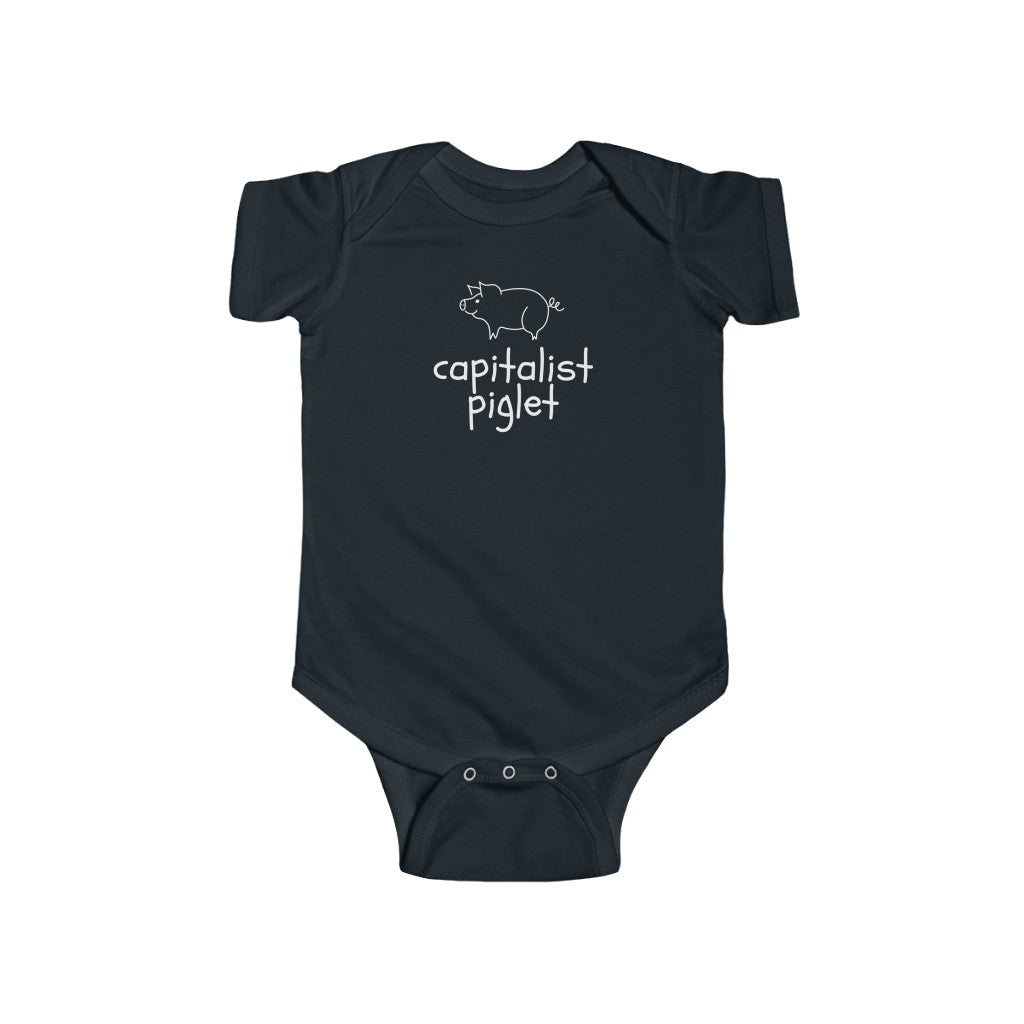 Capitalist Piglet Infant Body Suit Onesie